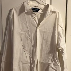 Ralph Lauren White Marlowe Long Sleeve XL Button Down Shirt